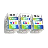 BC-366 キヤノン用 詰め替えインク BC-366XL(染料3色カラー)×3 大容量 個包装 対応機種：PIXUS TS3530 / PIXUS TS3730 【YUBOYA】