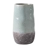 Torre & Tagus 902109B Corsica Ceramic Crackle 2 Tone Vase, Blue by Torre & Tagus