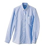 AITOZ  アイトス レディース長袖オックスボタンダウンシャツ  AZ7871 107 サックスストライプ 4L