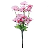 Hommy 　造花 ブーケ菊　造花 人工花 結婚式 パーティー 装飾花 デコレーション桜の花束 フラワー　一束　 (ピンク)