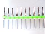 10pcs 超硬 エンドミル (1.2mm)