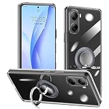 対応 ZTE Libero 5G IV ケース リング付き 透明 リベロ 5g iv/4 スマホケース リング クリア シリコン 薄型 スタンド機能 耐久 滑り止め（ZTE Libero 5G IV クリア）