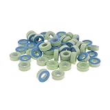 uxcell アイアン　磁気コア　丸型フェライト磁石 　フェライトリング　トロイダルトランス　50個入り　AT44-52