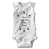 Infants You Can Do This Dad半袖ボディスーツベビージャンプスーツ服装0 – 24ヶ月のホワイト