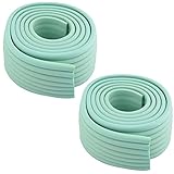 uxcell コーナークッション　コーナーガード　コーナーパッド　コーナーカバー エッジ ガード バンパー 家庭用品 家具 テーブル デスク 気泡ゴム製 薄緑色 2個入れ