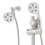 Speakman VS-123014 Caspian Dual Anystream Shower Head Combo System with Adjustable Slide Bar, Polish