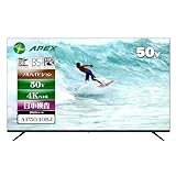 APEX 50型 ４Kパネル搭載 フルハイビジョン液晶テレビ 地デジ BS CS110°外付けHDD録画機能 壁掛け対応 AP5040BJ ブラック