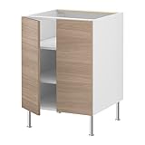 IKEA(イケア) FAKTUM ソフィエルンド ライトグレー 80 cm 89906141 ベースキャビネット 棚板/ 扉2枚付、ソフィエルンド ライトグレー