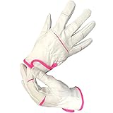 【エースグローブ】 現場系女子 豚本革マジック内綿ピンク Sサイズ AG550
