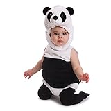 (6-12 Months (7-9.5Kg, 61-71cm height)) - Dress Up America 870 Cuddly Baby Panda Bear Infant Outfit 
