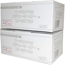 Amazon.co.jp: サージカルマスク メジャーリーガー M-101w 白 ×2箱 