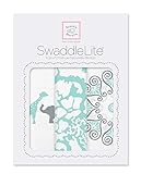 スワドルデザインズ おくるみ ライト サファリファン&ラッシュ&メダリオン シークリスタル 3枚セット SD-476SC 【日本正規品】