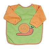 Bolin Bolon 1357779014200 Bib Embroidered with Sleeves Snail 80 % Cotton and 20 % Polyester Orange b