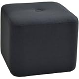 タンスのゲン スツール　チェア　四角型 ブラック 11310005 12