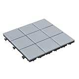 山善(YAMAZEN) ガーデンマスター ガーデンタイル 1枚組 グレー