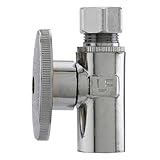 Plumb Pak mp2781pclf 1 / 2 "銅汗X 3 / 8 "外径：圧縮、クロム、ストレート供給停止バルブ、1 / 4 Turn、鉛フリー