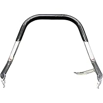 ＧＳＸ４００Ｆ　タンデムバー　黒×メッキ Amazon | GSX400F 極太メッキタンデムバー ブラック ゴム付 TSH