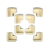 Tritina Corner Safety Bumpers 3Mテープ、テーブルファニチャーの安全なベビークッション、安全な子供、階段の下であなたの子供の頭を安全に保つ、8個のパック（ミルクホワイト）