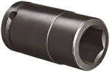Martin 16630 15/16 Type I Opening 3/4 Square Drive Socket, 6 Points Deep, 3-1/8 Overall Length, Indu