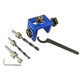 Perfk 木工 ポジショナー　ドリルビット　ダボ　掘削ガイド　ジグ　調節可能　耐摩耗性　