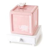 Child to Cherish チャイルドトゥチェリッシュ メモリアル貯金箱セット Keepsake "A Block to Grow on"（ピンク） cc0004-01