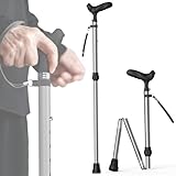 メディケン(MEDIKEN) 折りたたみ杖 軽量 6段階調整 男女兼用 ステッキ アルミニウム製