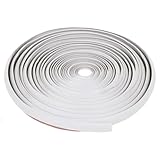 ＦＵＫＵＭＩＤＯ エアロモール ゴム ヘッドライト 車 ドア フェンダーモール ドアエッジ プロテクター 防水 t字 型 5ｍ 白 ホワイト 幅5mm