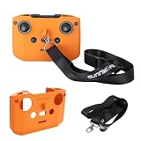 DJI Flip Fly More/DJI NEO/Mini4Pro用 送信機DJI RC-N3/2/1用 保護ケースケース カバー シリコンケース 衝撃吸収 柔かい 保護ケース 保護カバー ストラップ付 DJI NEOアクセサリー (オレンジ)
