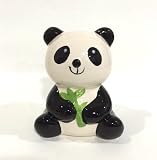 セラミックSitting Panda Piggy Coin Bank Money Bank aprox.サイズ11 x 8 cm