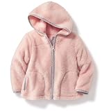 オールドネイビー OLD NAVY/ フードコージーフルジップジャケット ピンク アウターパーカー 12～18ヶ月【並行輸入】