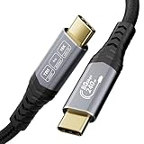 CABLAPTOP 16K USB-Cモニターケーブル（Thunderbolt 5対応）、80Gbps～120Gbpsデータ帯域幅、16Kデュアル8K/6K USB-Cビデオケーブル、240W、USB 5.0/Thunderbolt 4ケーブル互換、MacBookハブ/ドック/eGPU/ノートPC/ディスプレイSSD用モニター2m