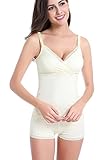 TANZKYレディースマタニティ授乳ブラタンクトップキャミソールとパンティー US サイズ: XL カラー: イエロー