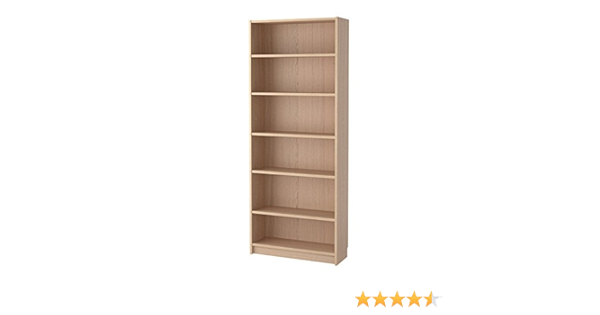Amazon ｉｋｅａ イケア Billy ビリー 書棚80x28x2 Cm ホワイトステインオーク材突き板 704 042 53 本棚 オンライン通販