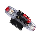 SONONIA　２個　お買い得　防水　12V-24V　インライン　自動遮断器　サーキットブレーカー　30a　マニュアルリセット　スイッチ　カー　オーディオ　ヒューズ用