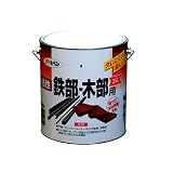 アサヒペン 油性鉄部・木部用EX アイボリー 3L 【まとめ買い3セット】