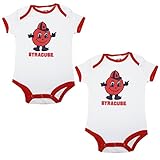 ( Pack of 2 ) Syracuse Orange NCAA幼児Footballワンピースロンパース ホワイト