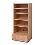 アビライト 日本製(大川家具) 九州産ヒノキ無垢材使用スタディシリーズ 幅59 奥深マルチシェルフ fk0072