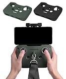 YAAAM ストラップ付 シリコンカバー DJI RC-N1 送信機用 アクセサリー for Mavic3／Air2S／Mavic Air2／Mini2 (シリコンカバー, ストラップ固定可カバー［ダークグリーン］)