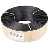 紺屋商事 手芸用クラフトバンド１２本幅（約１５ｍｍ）紙バンド黒３００ｍ 00000086
