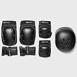 No。9のセットプロテクター、7ピースの保護ギア、ヘルメット、リストバンド/ブレース、膝パッドと肘パッド( Mサイズ)
