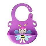 食事用スタイ　外出携帯に便利のアウトドア用品　エプロン ベビービブ 食品級シリコン100% 折り畳み式 防水 漏れ防止シリコーンポケット 無毒無味　食事用　　食洗機で洗える 柔らかい材質 ３段階に調整