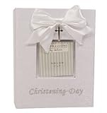 Organza Bow Christening Day Photo Album and Frame by Widdop Bingham