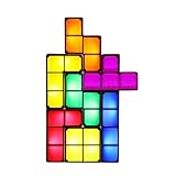 lasale DIYテトリスパズルは、夜のライトレトロスタイルのゲームをLED