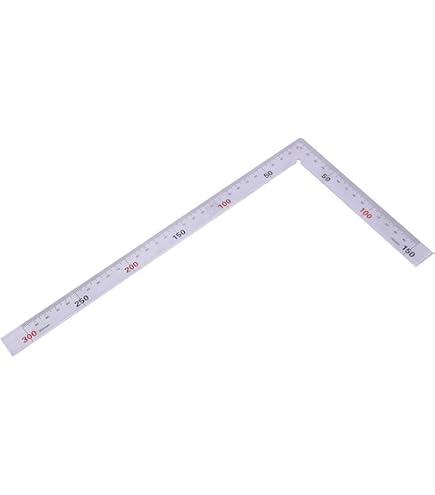 T Tulead 63x40mm Machinist Square – Steel Precision Right Angle Ruler, 3mm Thick, Silver Finish For Woodworking & Metalworking