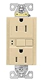 Eaton GFCI Self-Test 15A -125V Tamper Resistant Duplex Receptacle (3-Pack), Ivory [並行輸入品]