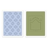 Sizzix Textured Impressions Embossing Folders 2PK - Rosebuds & Seed Packet Set by Eileen Hull by Siz