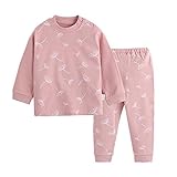 Cutelove 　子供服　パジャマ　寝巻き　肩鈕　長袖 　綿　春秋　ルームウェア　女の子　男の子　ベビー　上下セット　1-3歳