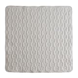 プッパプーポ 寝返り ごろ寝マット用敷きパッド 120×120cm 天竺ニット 敷きパッド 単品 キルトパッド 四隅ゴム プレイマット ベビー マット リビング ラグ 赤ちゃん 敷布団 01グレージュ