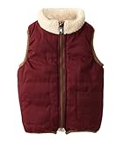Plus Nao(プラスナオ) リバーシブルベスト ボアベスト ジップアップ 子供服 アウター もこもこ ふわふわ 暖かい あったかい 防寒対策 ポケ - 120
