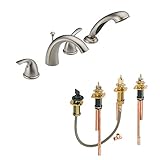 Delta KRTDCL-DH-T4705-SS Classic Roman Tub Filler Kit Deck-Mount, Brilliance Stainless Brilliance St